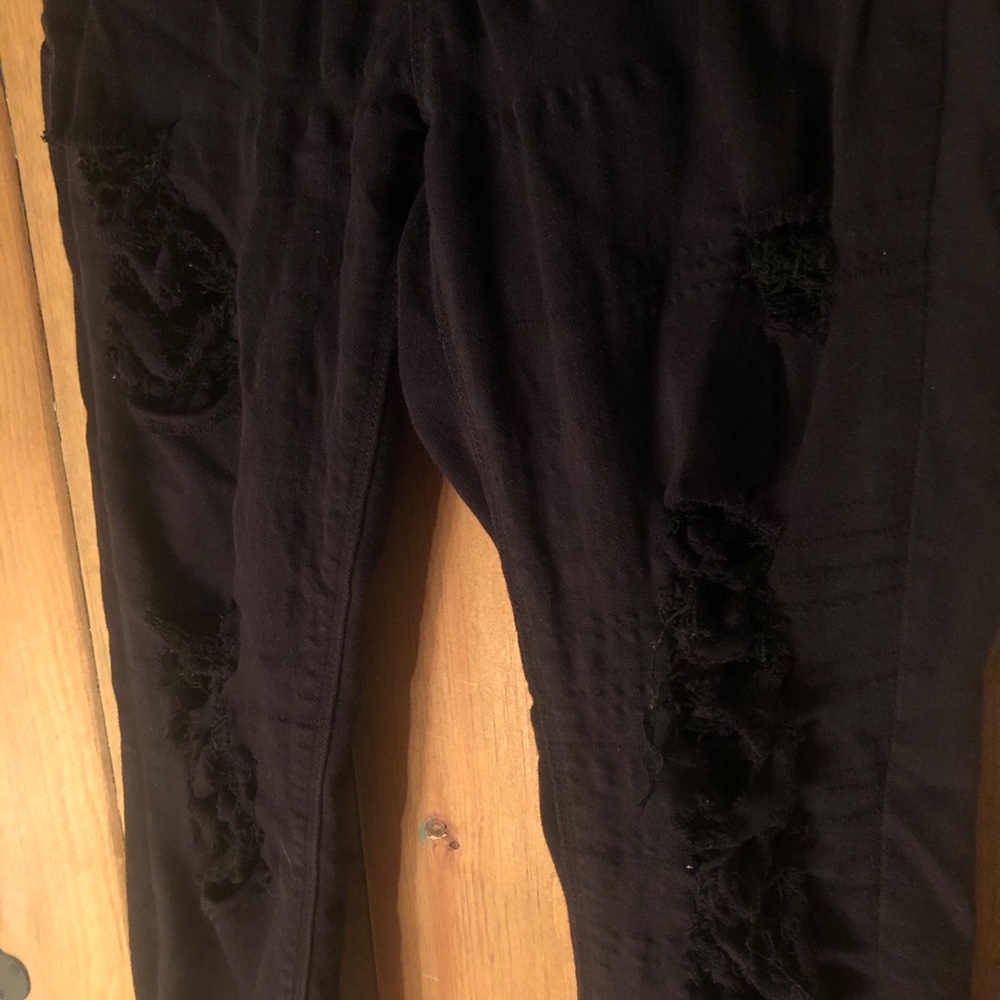 Express black ripped jeggings